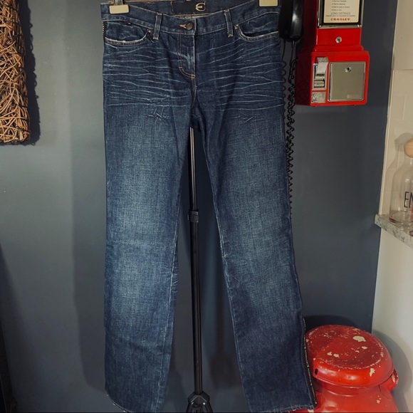 Just Cavalli Ittierre side stripe dark jeans 27/41 - Picture 2 of 9